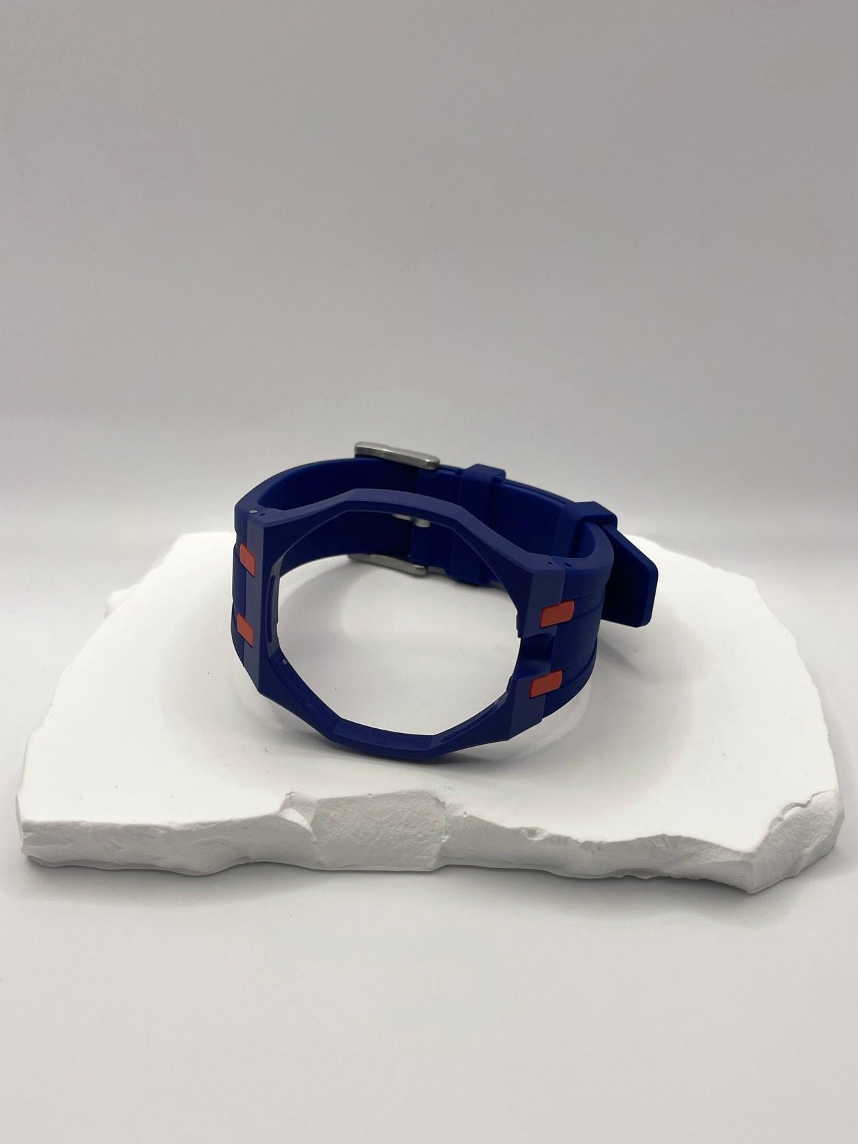 Biokeramik-Silikon Uhrenarmband kompatibel mit AP x Swatch "Royal Pop"