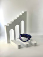 Royal Pop Uhrenarmband Blau-Orange – Biokeramik-Gehäuse & Silikon, kompatibel mit AP x Swatch Taschenuhr