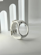 Royal Pop Uhrenarmband Weiß – Biokeramik-Gehäuse & Silikon, kompatibel mit AP x Swatch Taschenuhr