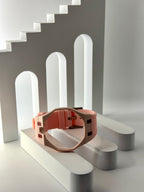 Royal Pop Uhrenarmband Rosa – Biokeramik-Gehäuse & Silikon, kompatibel mit AP x Swatch Taschenuhr