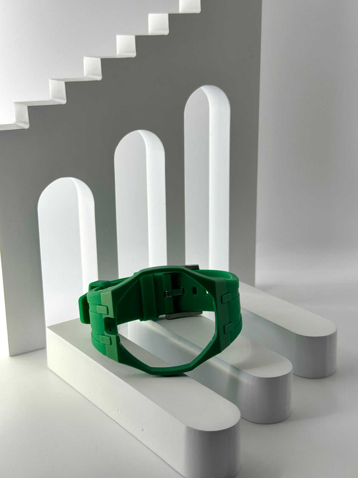 Royal Pop Uhrenarmband Grün – Biokeramik-Gehäuse & Silikon, kompatibel mit AP x Swatch Taschenuhr