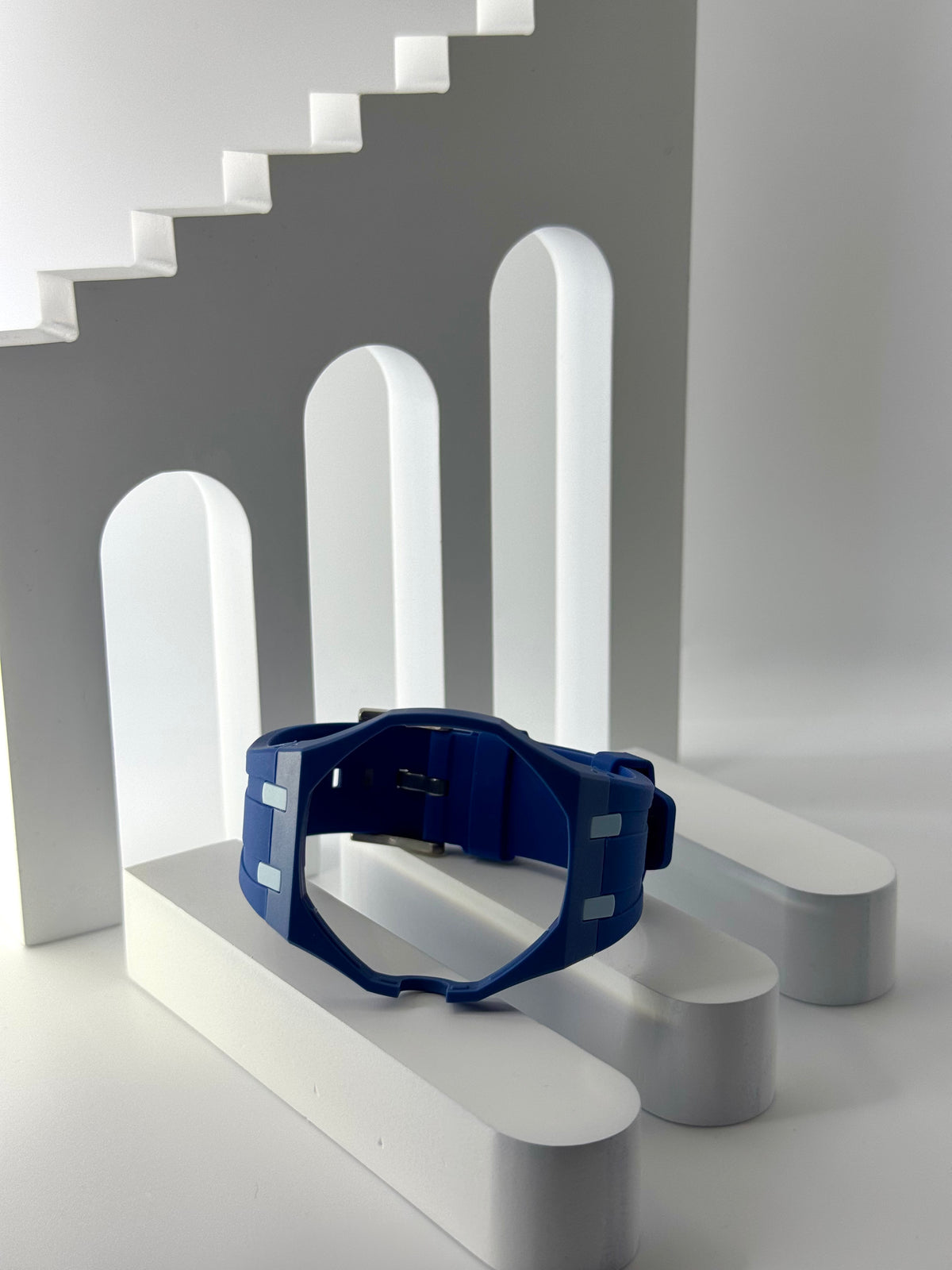 Royal Pop Uhrenarmband Marineblau – Biokeramik-Gehäuse & Silikon, kompatibel mit AP x Swatch Taschenuhr