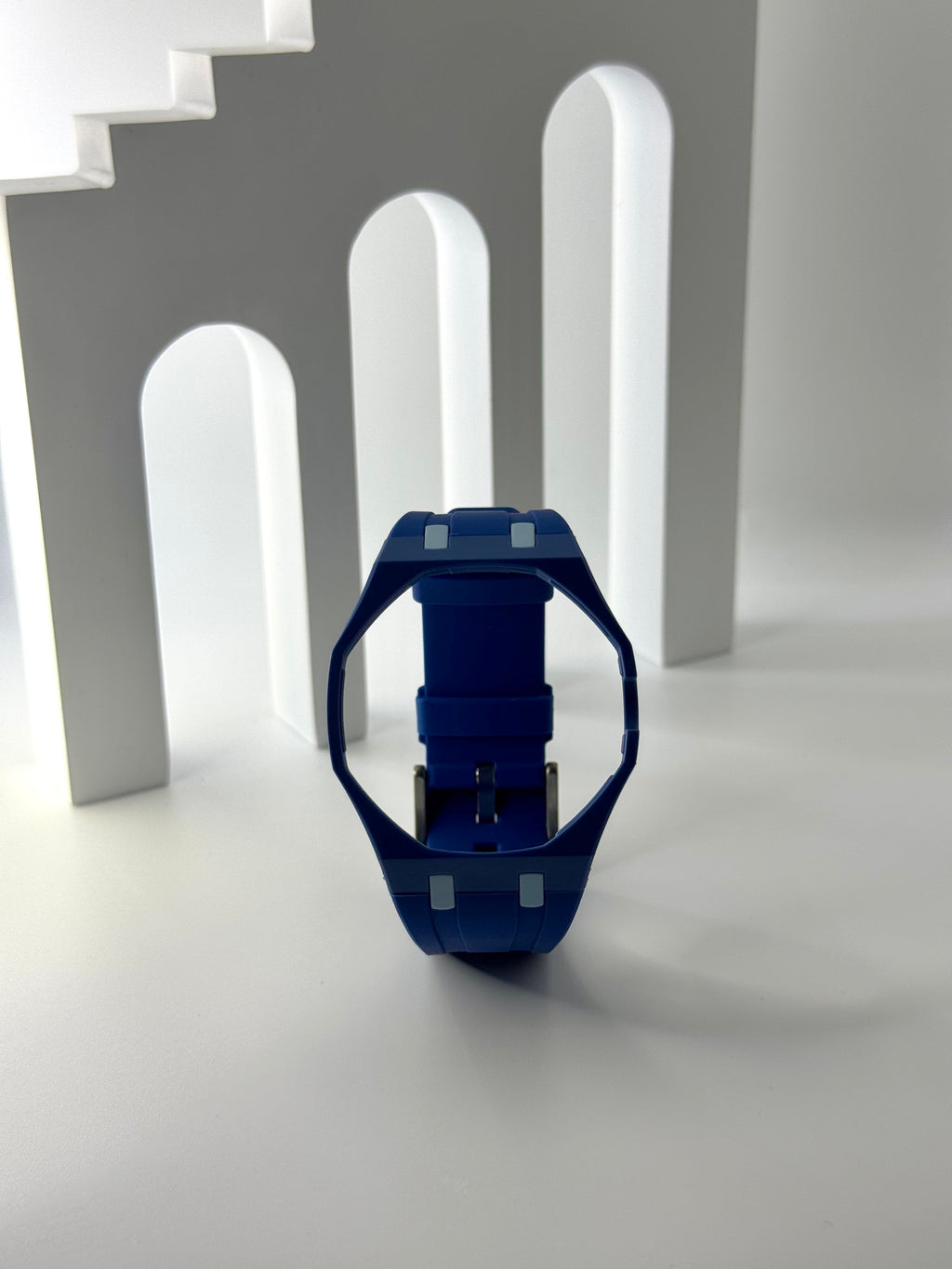 Royal Pop Uhrenarmband Marineblau – Biokeramik-Gehäuse & Silikon, kompatibel mit AP x Swatch Taschenuhr