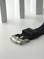 Royal Pop Uhrenarmband Schwarz – Biokeramik-Gehäuse & Silikon, kompatibel mit AP x Swatch Taschenuhr