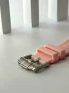 Royal Pop Uhrenarmband Rosa – Biokeramik-Gehäuse & Silikon, kompatibel mit AP x Swatch Taschenuhr