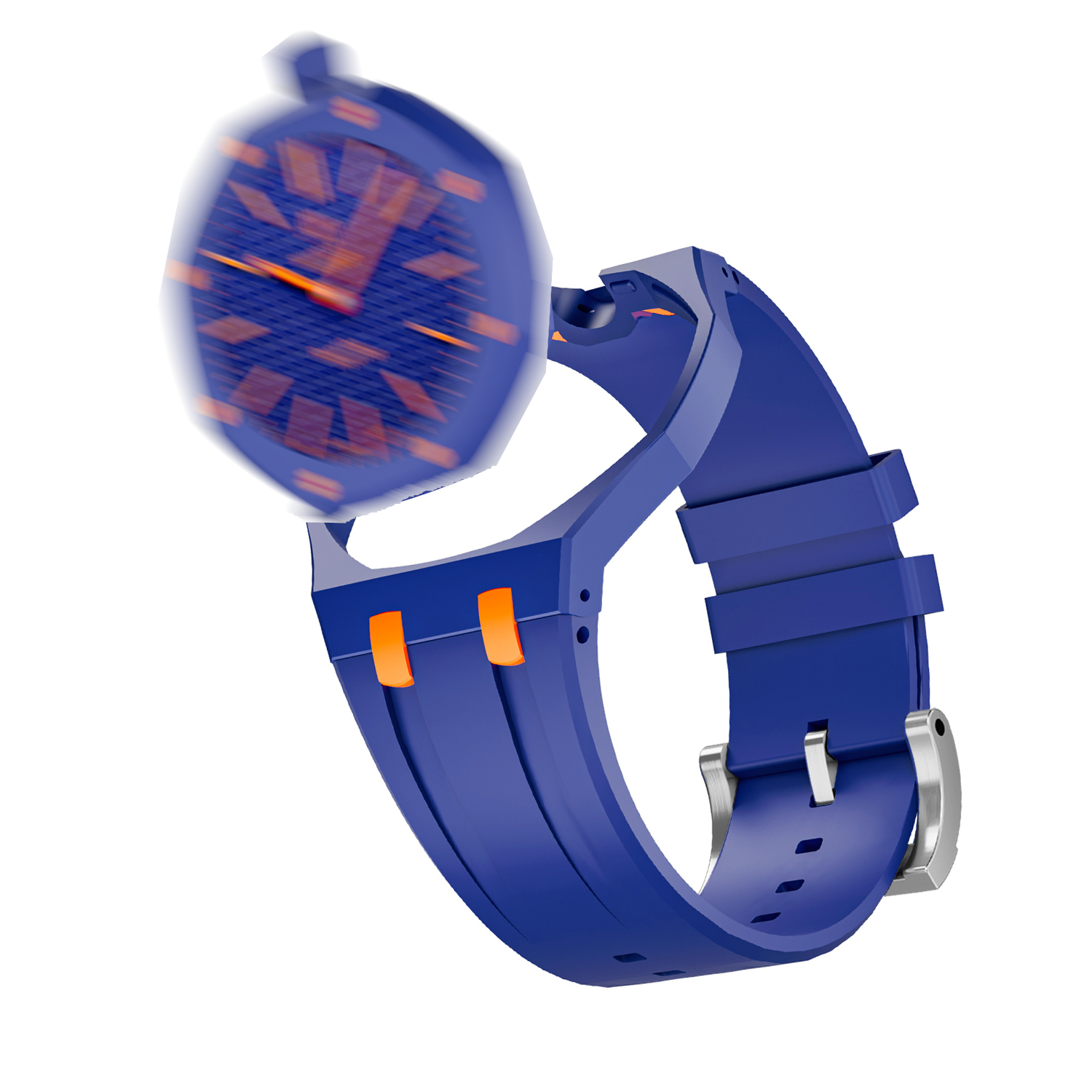 VORBESTELLUNG: Kautschuk-Uhrenarmband kompatibel mit „Audemars Piguet x Swatch Royal Pop“