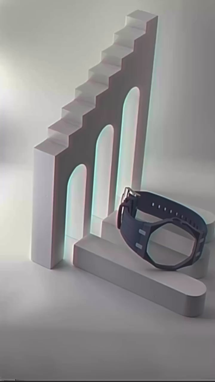 Biokeramik-Silikon Uhrenarmband kompatibel mit AP x Swatch "Royal Pop"